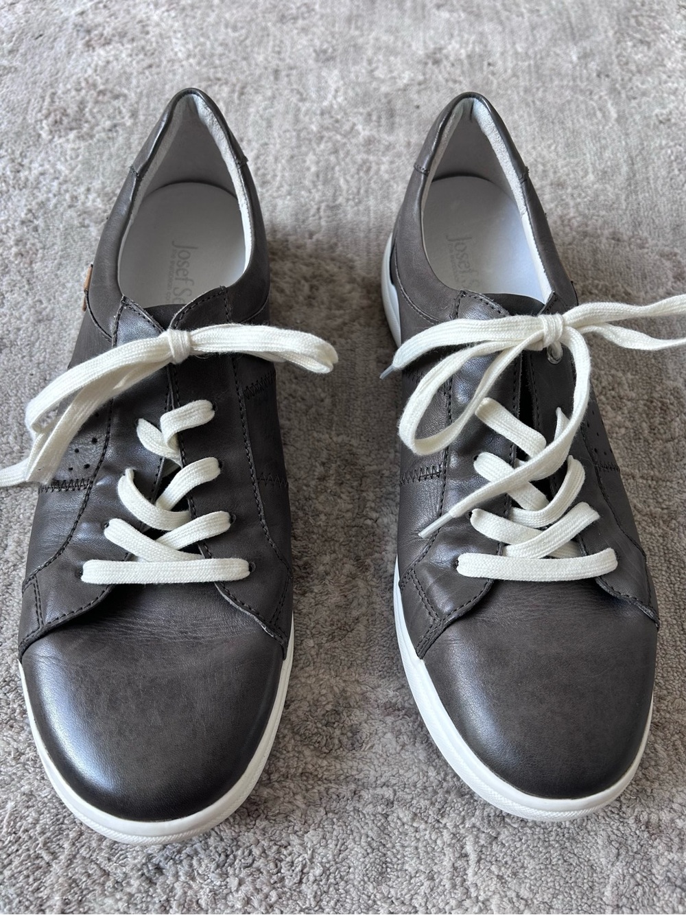 NWOB Josef Seibel Women's Caren 01 Sneaker Casual Shoe Grigio 10-10.5 MSRP $170